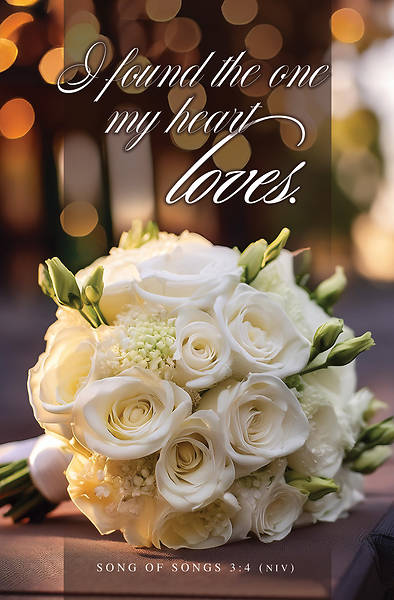 I Found the One My Heart Loves Wedding Bulletin