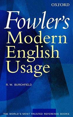 Picture of Fowler's Modern English Usage