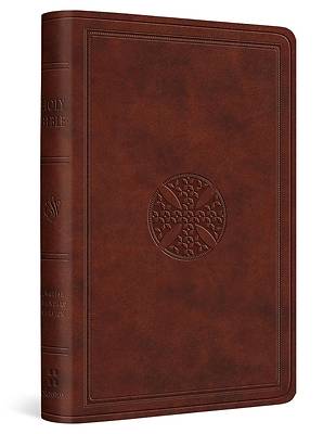 Picture of ESV Value Compact Bible (Trutone, Chestnut, Mosaic Cross Design)