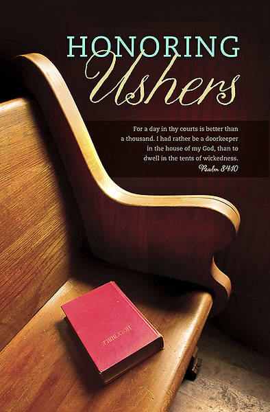 Picture of Usher Anniversary Bulletin - Psalm 84:10 (Pack of 100)