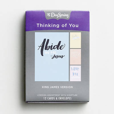 Picture of Thinking Of You - Bible Letters  Boxed Cards Assorted  (Box 12)
