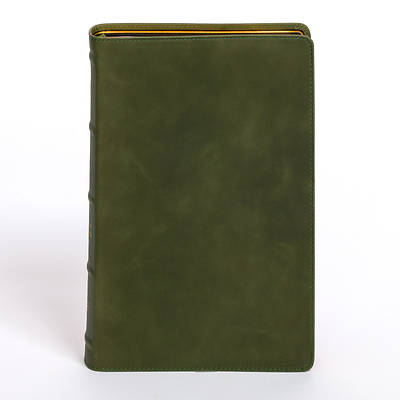 Picture of CSB Giant Print Bible, Holman Handcrafted Edition, Marbled Olive Premium Calfskin