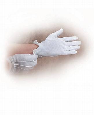 Picture of White Cotton Gloves Small