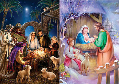 Picture of Shining Light and Away in A Manger Advent Calendars - Pkg of 12