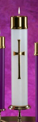 Lux Mundi Liquid Wax Latin Cross Christ Candle Shell Shell
