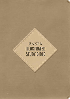 CSB Baker Illustrated Study Bible, Khaki Leathertouch