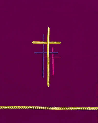 Picture of Word Series Purple Lent Lectern Scarf