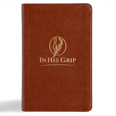 CSB in His Grip Golfer's Bible, Brown Leathertouch