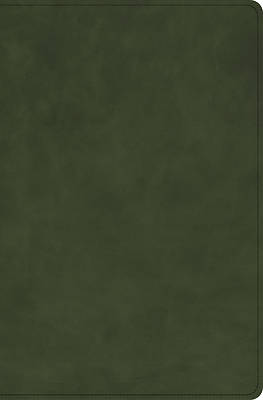 Picture of CSB Single-Column Compact Bible, Holman Handcrafted Collection, Zipper Closure, Olive Premium Calfskin