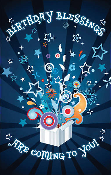 Picture of Blessings Birthday Postcards Pkg of 25