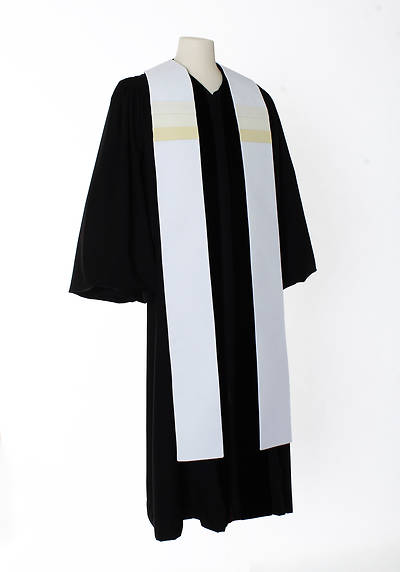 Picture of Triune Stripe Stole - White