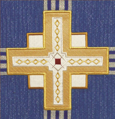 Picture of Abbott Hall Kingdom Cross N2149B Advent Lectern Scarf