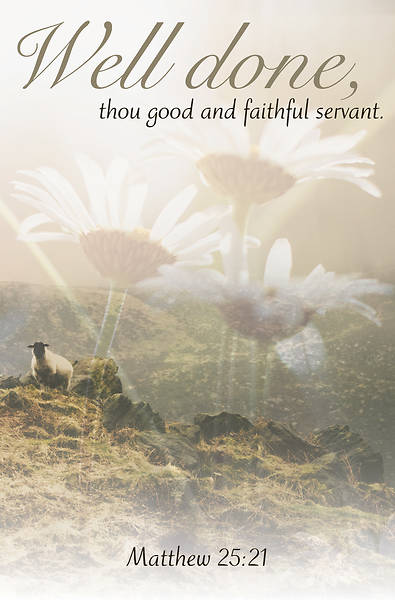 Picture of Well Done Funeral Regular Size Bulletin