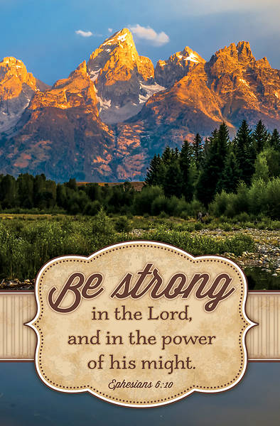 Picture of Be Strong in the Lord General Regular Size Bulletin