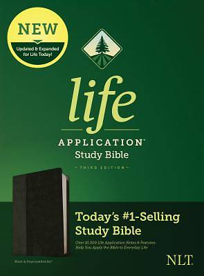 Picture of NLT Life Application Study Bible, Third Edition (Leatherlike, Black/Onyx)