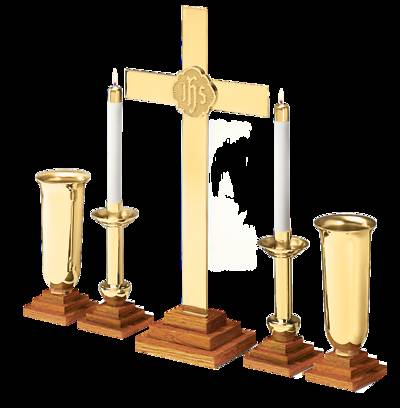 Picture of CHAPEL LINE ALTAR SET OAK BASE