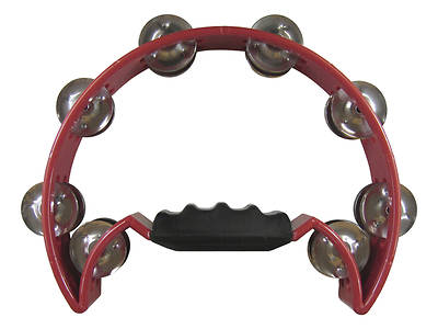 Picture of Half Moon Double Row Tambourine - Red