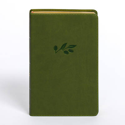 Picture of CSB Personal Size Giant Print Bible, Olive Leathertouch