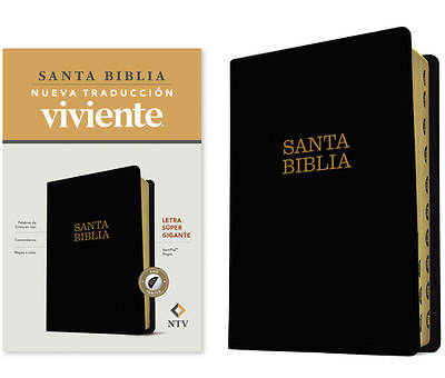 Picture of Santa Biblia Ntv, Letra Súper Gigante (Letra Roja, Sentipiel, Negro, Índice)