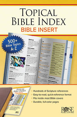 Topical Index- Bible Insert