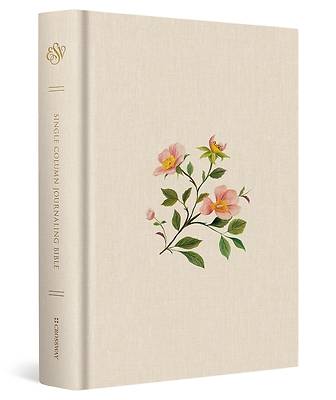 Picture of ESV Single Column Journaling Bible (Cloth Over Board, Rosehip Design)