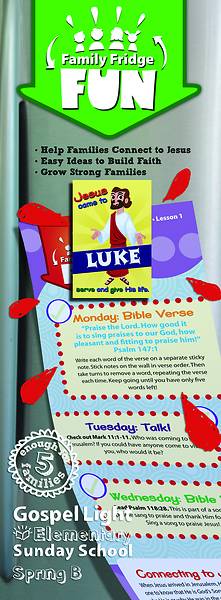 Picture of Gospel Light Grade 1-4 Family Fridge Fun Year B Spring