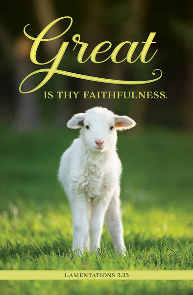 Picture of Great is Thy Faithfulness General Regular Size Bulletin