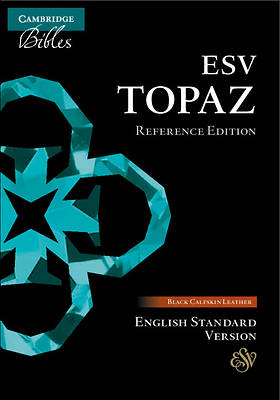 ESV Topaz Reference Bible, Black Calfskin Leather, Es675