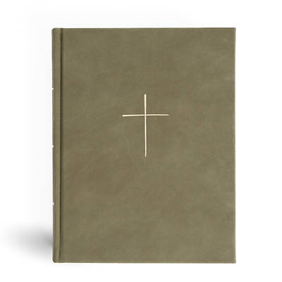 Picture of CSB Illustrator's Notetaking Bible, Large Print Edition, Sage Suedesoft Leathertouch Over Board