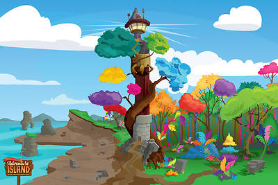 Picture of Vacation Bible School (VBS) 2021 Discovery on Adventure Island Decorating Mural