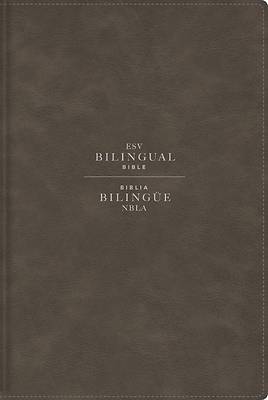Esv/Nbla, Bilingual Bible, Leathersoft, Grey/ Esv/Nbla, Biblia Bilingüe, Leathersoft, Gris
