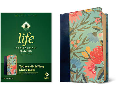 NLT Life Application Study Bible, Third Edition (Red Letter, Leatherlike, Teal Floral)