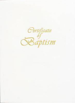 Contemporary Steel-Engraved Child Baptism Certificate (Pkg of 3)