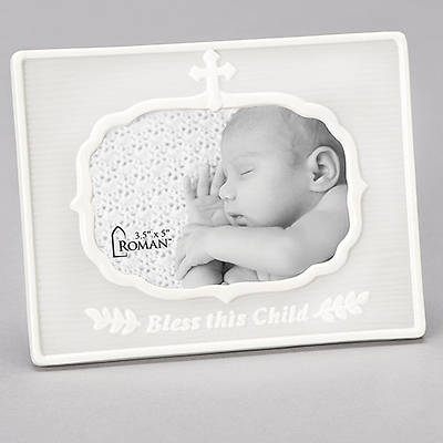 Picture of Bless This Child Porcelain Photo Frame