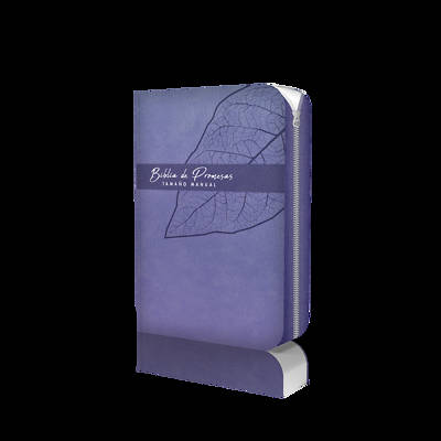 Picture of Biblia de Promesa Tamaño Manual / Piel Especial / Lavanda / Con Cierre