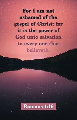 Picture of For I Am Not Ashamed Worship Bulletin PKG 100