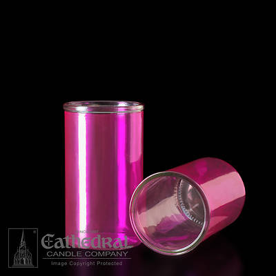 Picture of Cathedral Inserta-Lite 3-Day Reusable Glass Globe - Rose