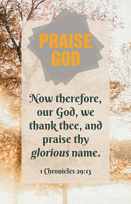 Picture of PKG 100 Our God Thanksgiving Bulletin
