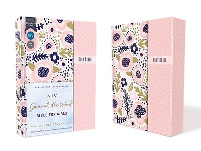 Niv, Journal the Word Bible for Girls, Double-Column, Hardcover, Pink, Magnetic Closure, Red Letter, Comfort Print