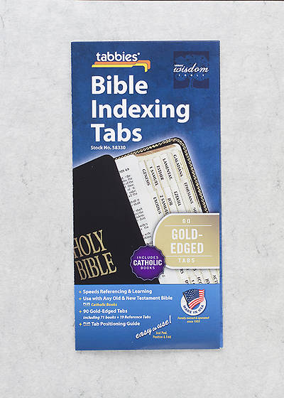 Picture of Bible Tabs Catholic Standard Old New testament Books Gold