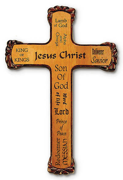 Picture of Cross Names of Jesus Wood