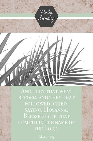 Picture of They That Went Before Palm Sunday Regular Size Bulletin