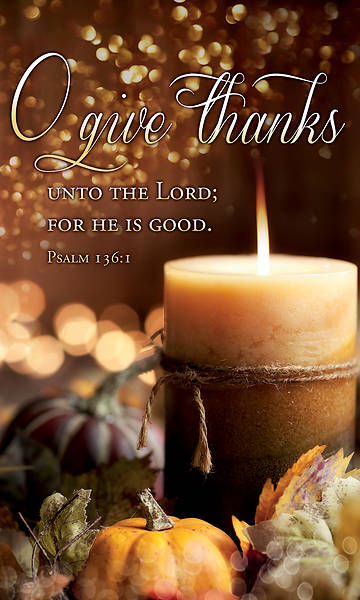 O Give Thanks 3' x 5' Vinyl Banner Psalm 136:1