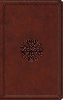 Picture of ESV Value Thinline Bible (Trutone, Brown, Mosaic Cross Design)