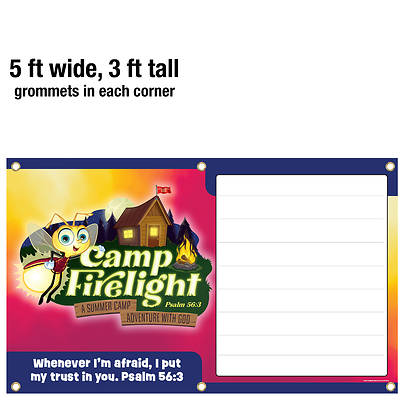 Picture of VBS 2024 Camp Firelight Outdoor banner