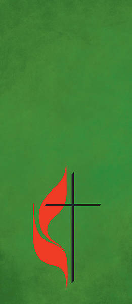 Cross and Flame Pulpit Scarf