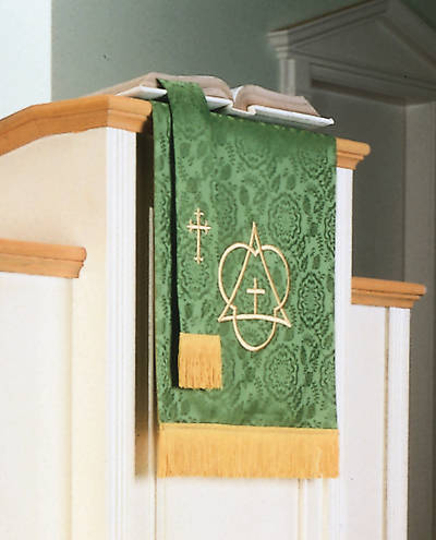 Picture of Abbott Hall TRN Green Trinity Two-Piece Parament Set