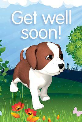 Picture of Deep Blue Kids Get Well Postcard (Pkg of 25)