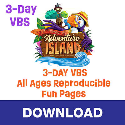 Picture of VBS Discovery on Adventure Island 3-Day VBS All Ages Reproducible Book - Download