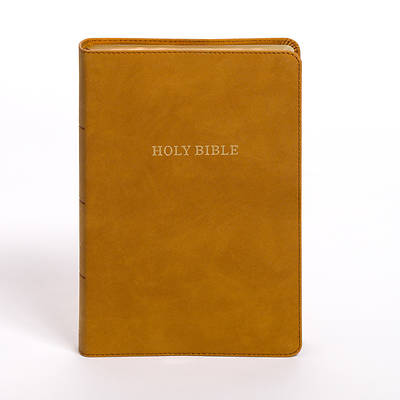 Picture of KJV Personal Size Giant Print Bible, Camel Suedesoft Leathertouch